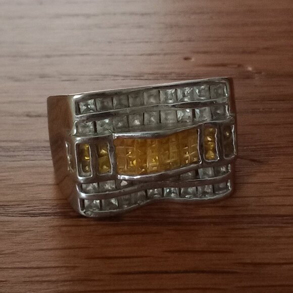 Men's Rhinestone Ring - Picture 10 of 10